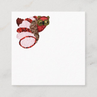 Carte de remise Carré Owl