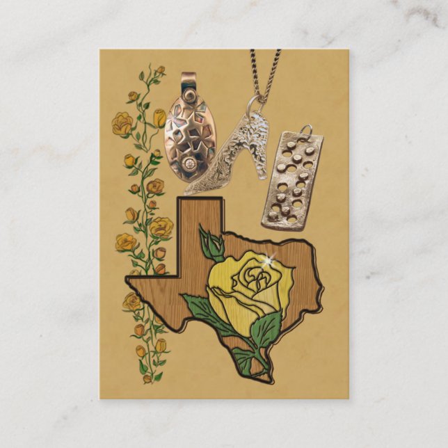 Carte de remise d'affaires de bijoux (Devant)