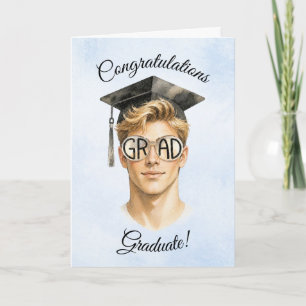 Carte de remise de diplôme 2026 pour lui