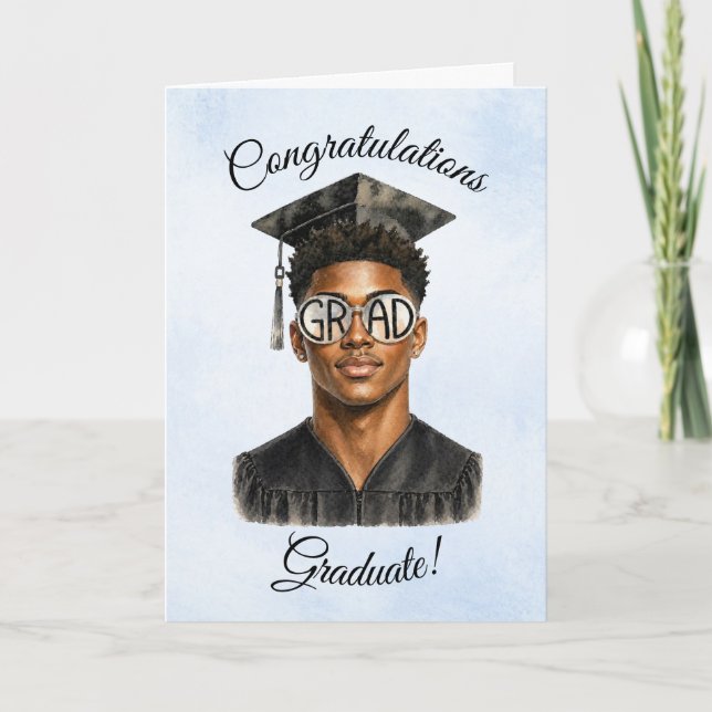 Carte de remise de diplôme 2026 pour lui (Devant)
