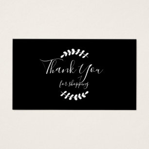 Carte de Remise de Merci pour les Achats Moderne