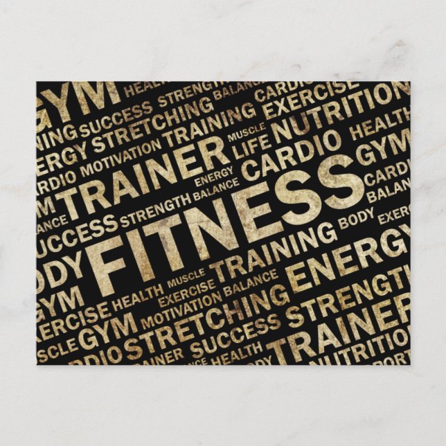 Carte de remise en forme Grunge (Devant)