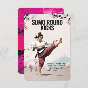 Carte de remise en forme Sumo Round Kicks avec sup