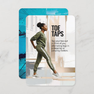 Carte de remise en forme Toe Taps avec support ble
