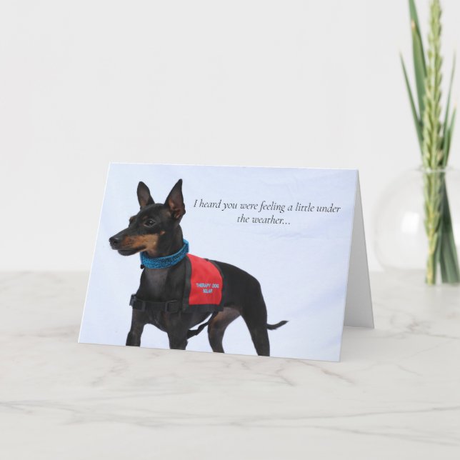 Carte de remise en forme Toy Manchester Terrier (Devant)