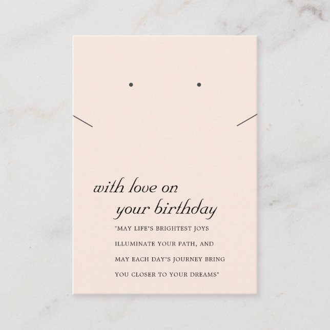 CARTE DE REMORQUAGE DU CADEAU D'ANNIVERSAIRE ROSE  (Devant)