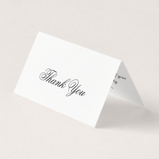 Carte de remplissage Merci personnalisée (Front)