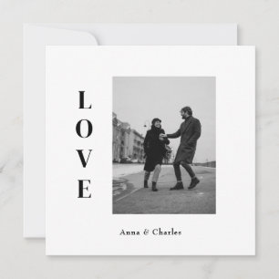 Carte de rendez-vous à sauver avec photo d'amour m
