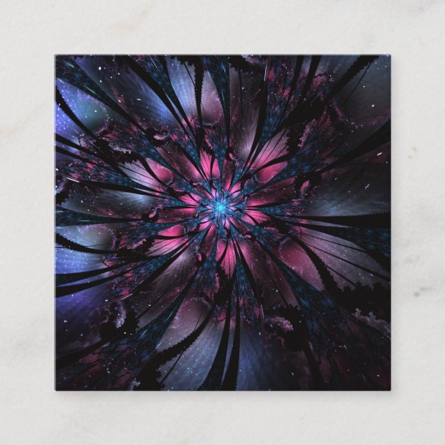 Carte De Rendez-vous Abstract fractal flower design.   (Devant)