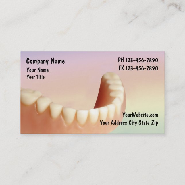 Carte De Rendez-vous Affaires Cards_2 de dentiste (Devant)
