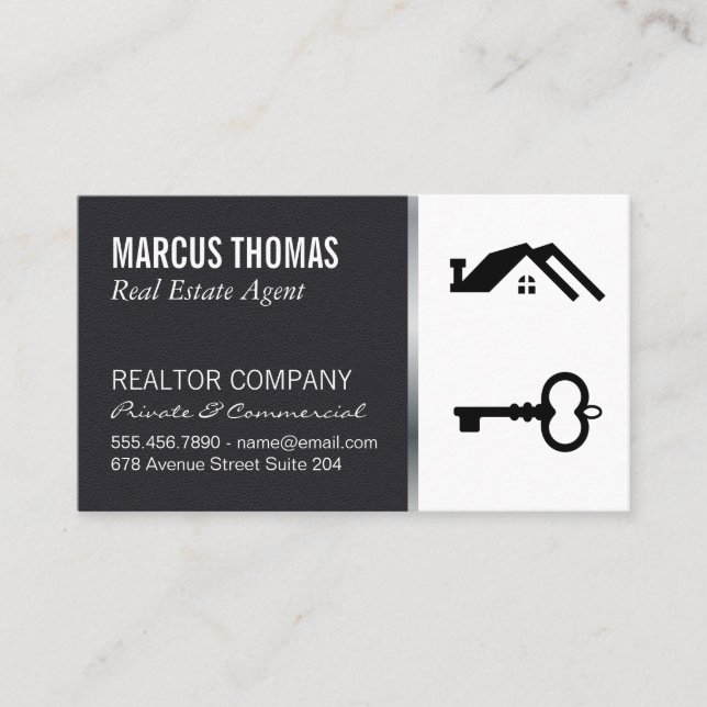 Carte De Rendez-vous Agent immobilier (Devant)