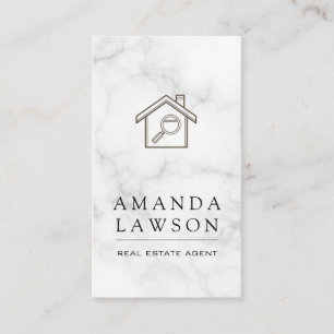 Carte De Rendez-vous Agent immobilier   Marbre   Investissement immobil