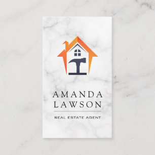 Carte De Rendez-vous Agent Immobilier   Marbre   Investissement Immobil