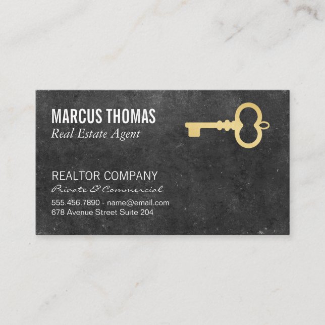 Carte De Rendez-vous Agent immobilier / Nomination (Devant)