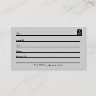 Carte de rendez-vous (appareil-photo de deco 2)