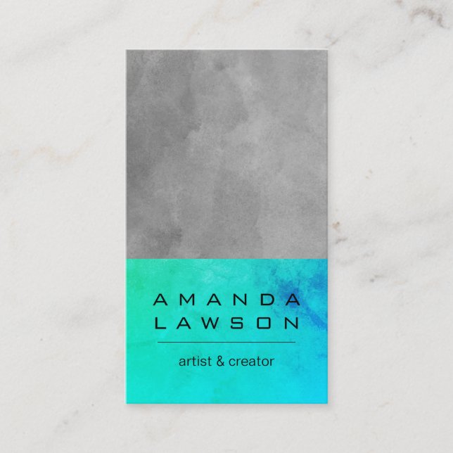 Carte De Rendez-vous Aquarelle contemporaine (rendez-vous) (Devant)