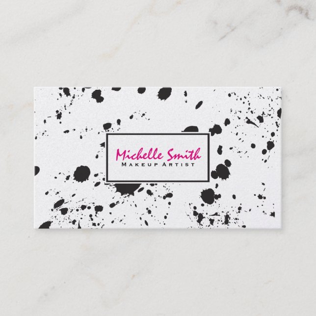 Carte De Rendez-vous Artistic Spatter II (carte de rendez-vous) (Devant)