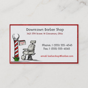 Carte De Rendez-vous Au Barber Shop