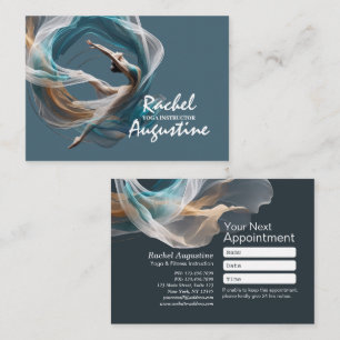 Carte De Rendez-vous Avion Air Yoga Instructeur Pilates Fitness