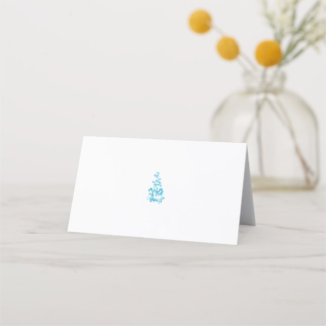 Carte De Rendez-vous Ball Blue, Medium Turquoise design décoratif (Devant)