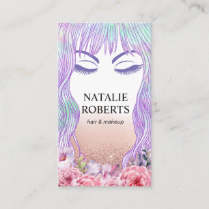 Carte De Rendez-vous Beauty Girl Maquillage Artiste Salon des cheveux F