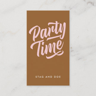 Carte De Rendez-vous Billet Heure de la fête