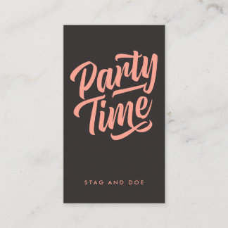 Carte De Rendez-vous Billet Heure de la fête