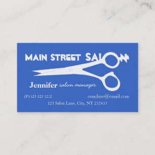Carte De Rendez-vous Blancs Ciseaux Coiffeuse Liste de Beauté Salon Spa