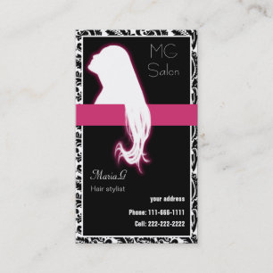 Carte De Rendez-vous Businesscards roses de salon