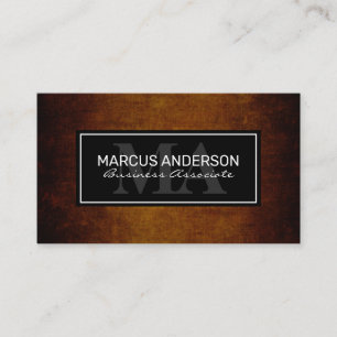 Carte De Rendez-vous Cadre classique Texture rustique Brown