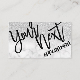 Carte De Rendez-vous Chic glamour moderne Parties scintillant argent ma