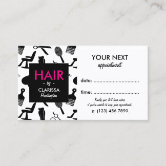Carte de rendez-vous Chic Hair Stylist