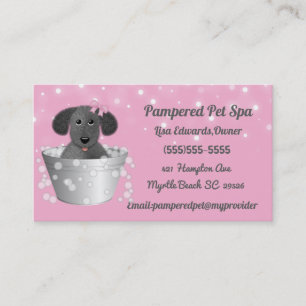Carte De Rendez-vous Chien Grooming Chien Spa