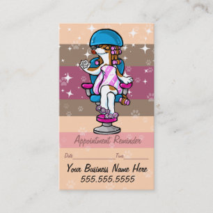 Carte De Rendez-vous Chien Grooming.Groomer pour animaux.Rappel de rend