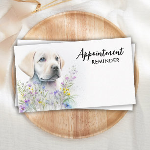 Carte De Rendez-vous Chien Walker Labrador Chien Puppy Pet Sitter Busin