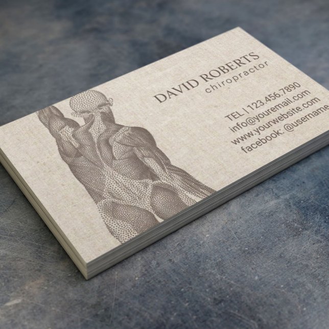 Carte De Rendez-vous Chiropractor Massage Thérapie Nomination élégante (Créateur téléchargé)