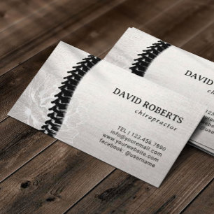 Carte De Rendez-vous Chiropratique Acupuncture Spine Nomination florale