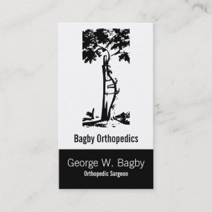 Carte De Rendez-vous Chirurgie orthopédique Arbre tordu