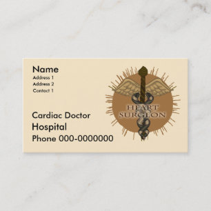 Carte De Rendez-vous Chirurgien cardiaque