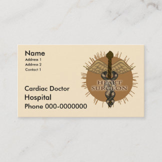 Carte De Rendez-vous Chirurgien cardiaque