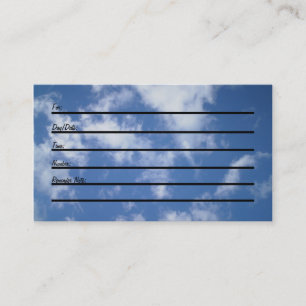 Carte de rendez-vous (ciel)