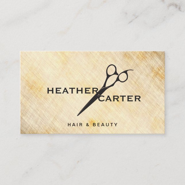 Carte De Rendez-vous Cisaillement moderne / rustique (Devant)