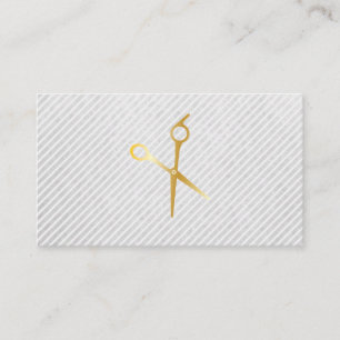 Carte De Rendez-vous Ciseaux en argent pour stylo cheveux   Barber Coif