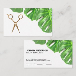 Carte De Rendez-vous Ciseaux Monstera