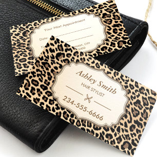 Carte de rendez-vous Classy Empreinte de léopard H