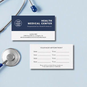 Carte De Rendez-vous Clinique de soins médicaux Médecin