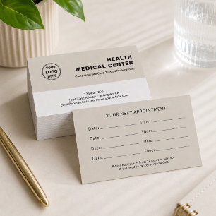 Carte De Rendez-vous Clinique de soins médicaux Médecin