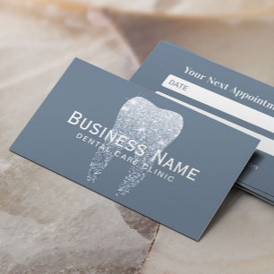 Carte De Rendez-vous Clinique dentaire Dentist Tooth Dusty Blue