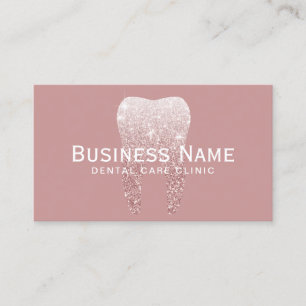 Carte De Rendez-vous Clinique dentaire rose Élégante pour les Parties s