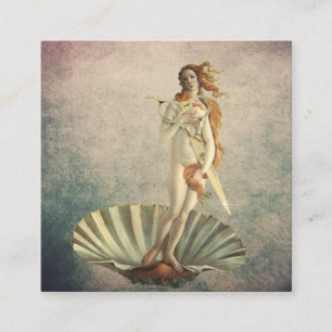 Carte De Rendez-vous Coiffeuse Styliste Vintage Venus & Gold Scissor Sa